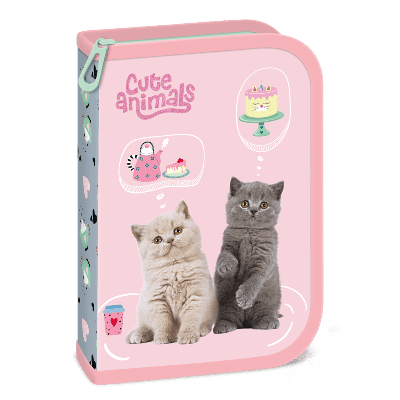 Ars Una töltött tolltartó Cute animals-Tea party (5532)