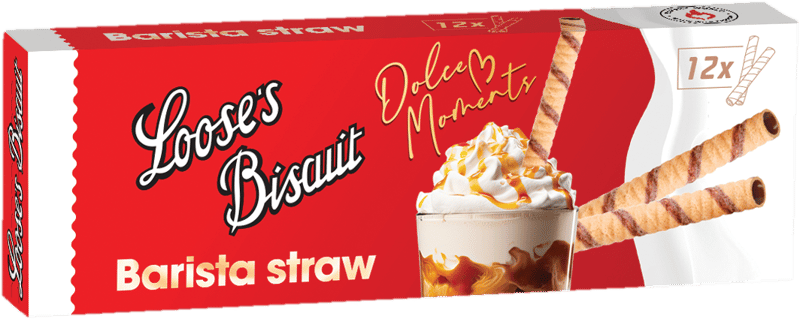 Loose's Biscuit wafer Barista straw 12 pcs