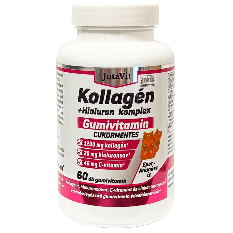 JutaVit Kollagén Komplex Gumivitamin Cukormentes