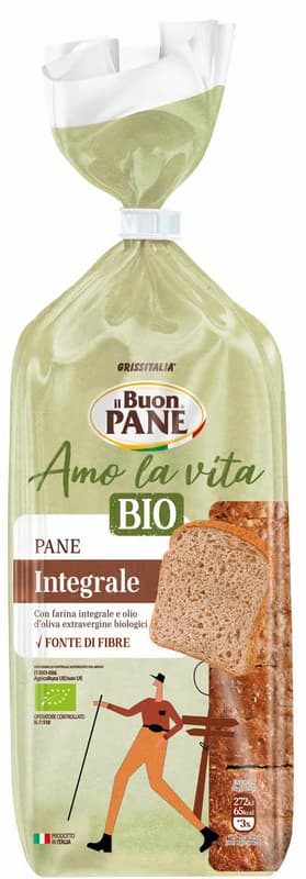Bauletto BIO Wholemeal toasted bread with olive oil