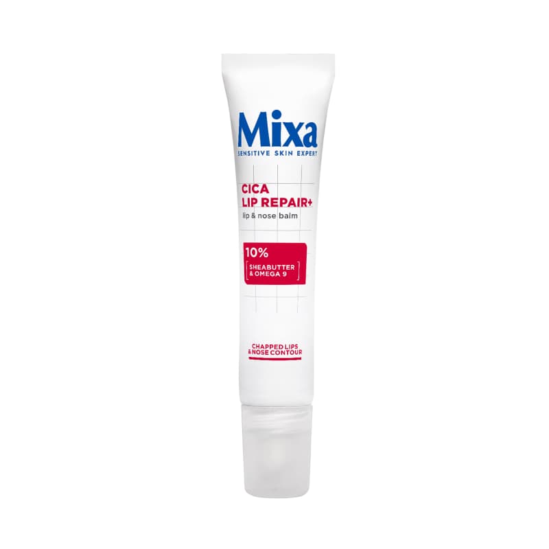 MIXA Cica Lip Repair+, regenerating balm for lips and nose, 10 ml