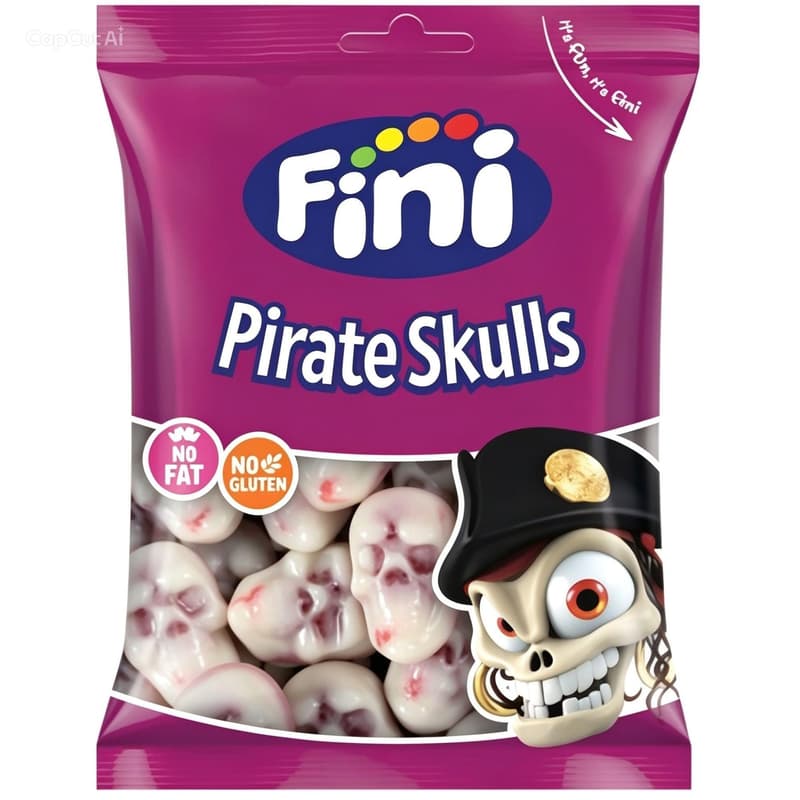 Fini Pirate Skulls, koponyás gumicukor 80g
