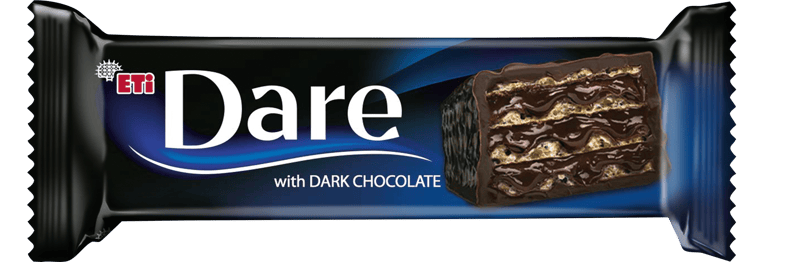 DARE wafer with cocoa cream filling, dark chocolate 44 g