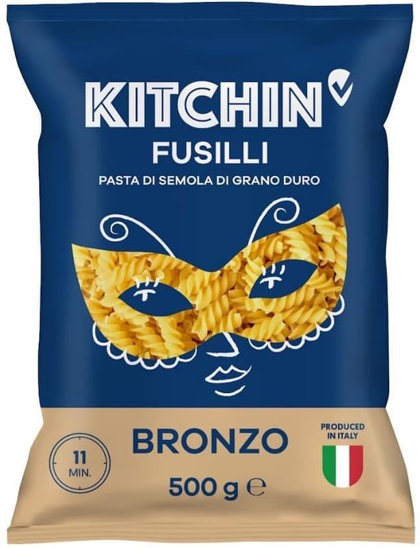 Kitchin Fussili durum wheat semolina pasta
