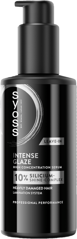 Syoss Intense Glaze High Concentration Serum 100 ml, Hair Care with 10% Silicium-Shine-Complex, Syoss Serum for Heavily Damaged Hair, with Lamination System for Shiny-Glazed Smooth Hair, Leave-in