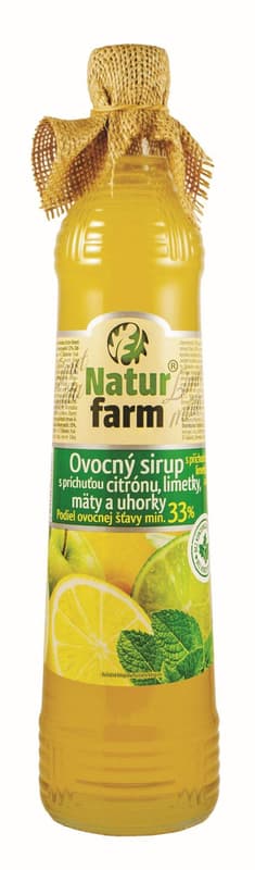 Natur Farm lemon mint cucumber syrup 0. 7 L