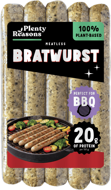Plenty Reasons Vegán Fehér kolbász jellegű termék