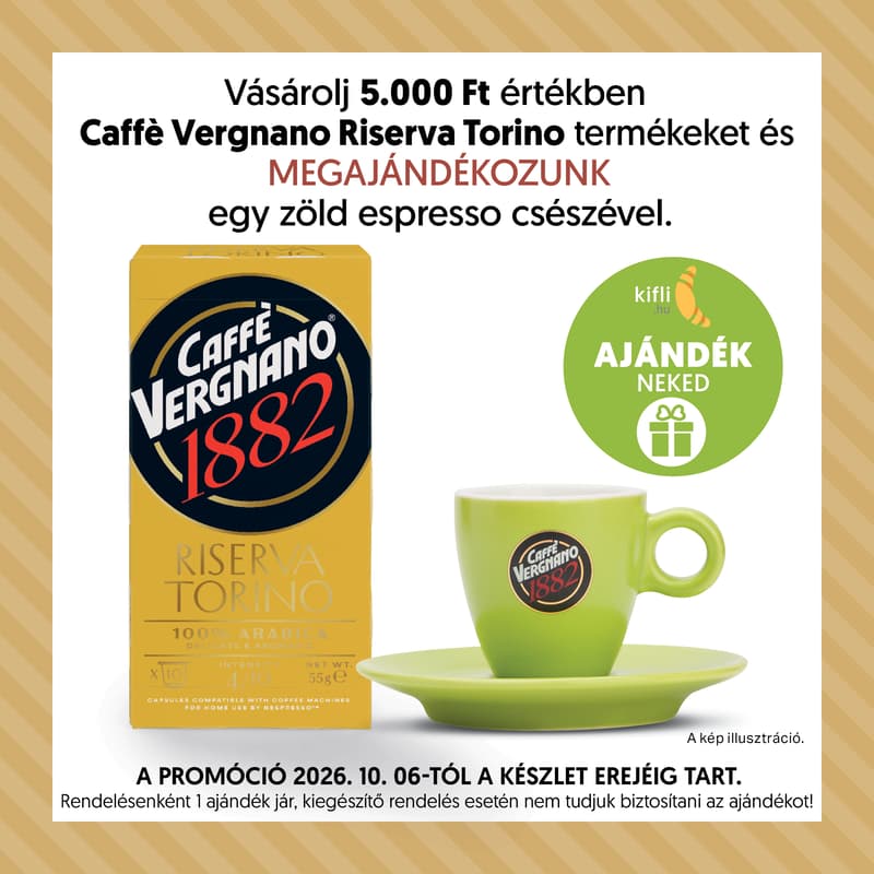 Caffe Vergnano Riserva Torino Arabica Nespresso kompatibilis kapszula