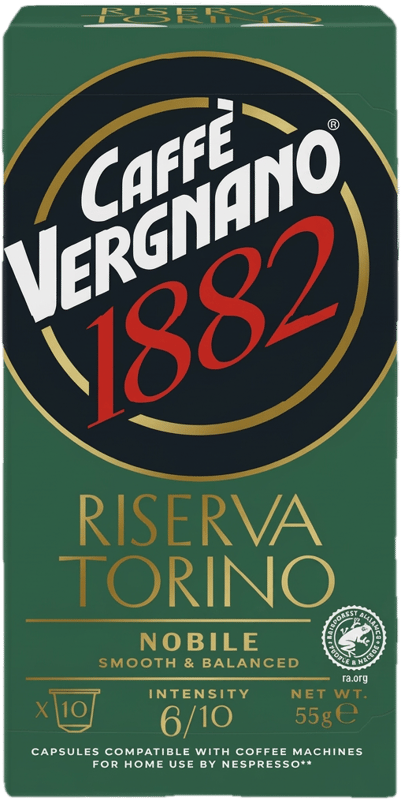 Caffé Vergnano Riserva Torino Nobile Nespresso kompatibilis kapszula