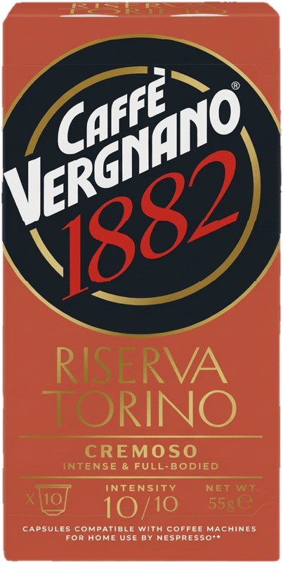 Caffe Vergnano Riserva Torino Cremoso medium roasted coffee bean