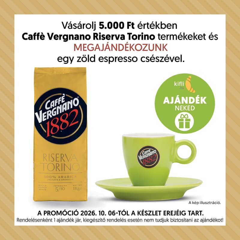 Caffe Vergnano Riserva Torino Arabica medium roasted coffee bean