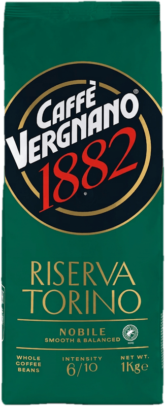 Caffe Vergnano Riserva Torino Nobilo light roasted coffee bean