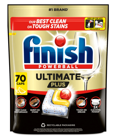 Finish Ultimate Plus All in 1 mosogatógép kapszula citromos illatú