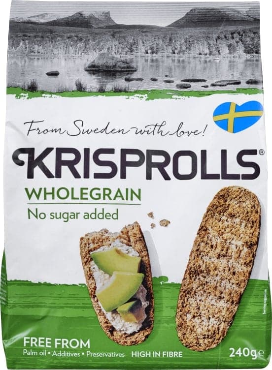 Krisprolls Wholegrain Crispbread without Added Sugar