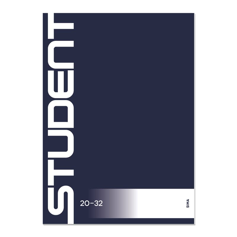 STUDENT lined notebook 32 sheets A5