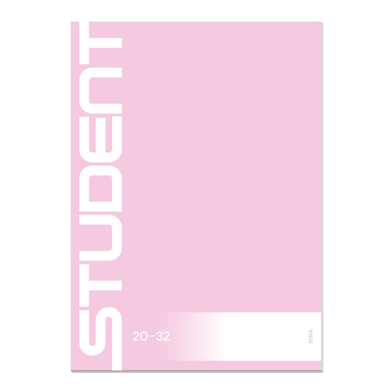 STUDENT lined notebook 32 sheets A5