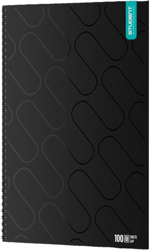 ICO STUDENT Premium Spiral Notebook, Squared, 100 Sheets, A4