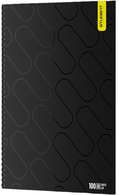 ICO STUDENT Premium Spiral Notebook, Squared, 100 Sheets, A4