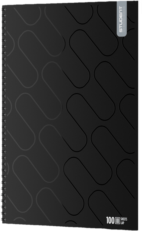 ICO STUDENT Premium Spiral Notebook, Squared, 100 Sheets, A4