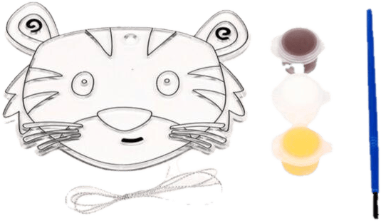 Zooniverse Tiger Paint Your Own DIY Suncatcher