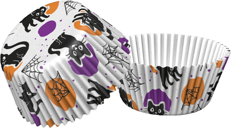 ZENKER Muffinpapír 50 db halloween macska mintával