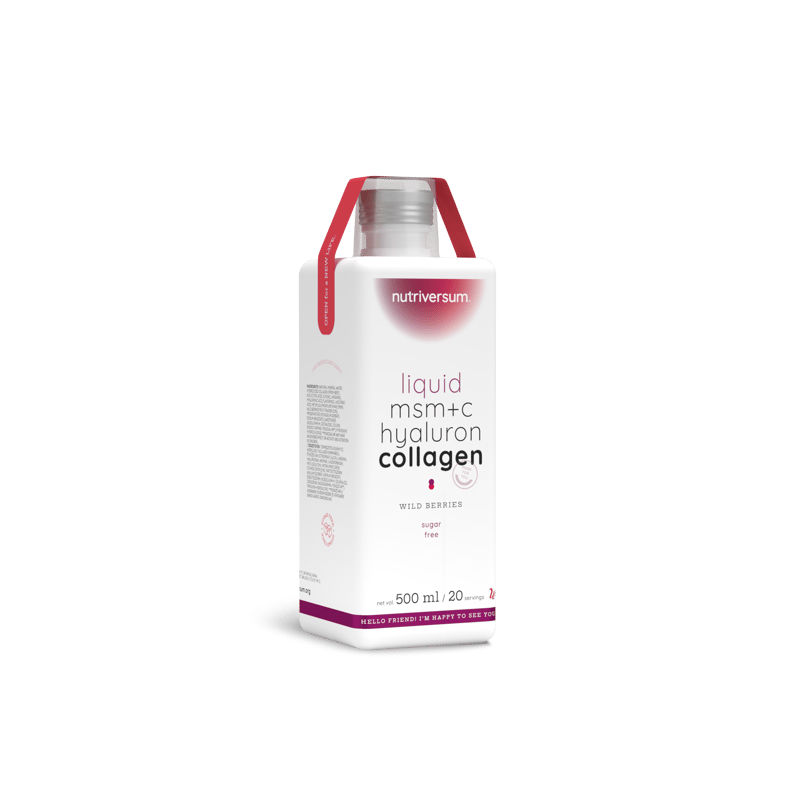 Nutriversum Liquid MSM+C Hyaluron Collagen 500ml Erdei gyümölcs