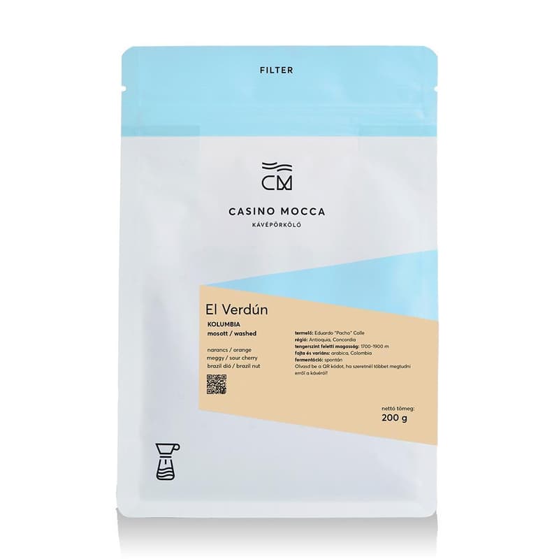 Casino Mocca roasted whole bean coffee for filter – El Verdún – Colombia