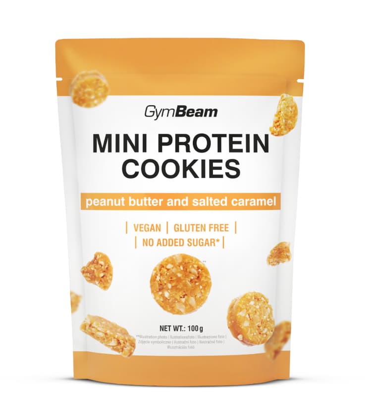 Mini Protein Cookies - GymBeam - Peanut Butter Salted Caramel