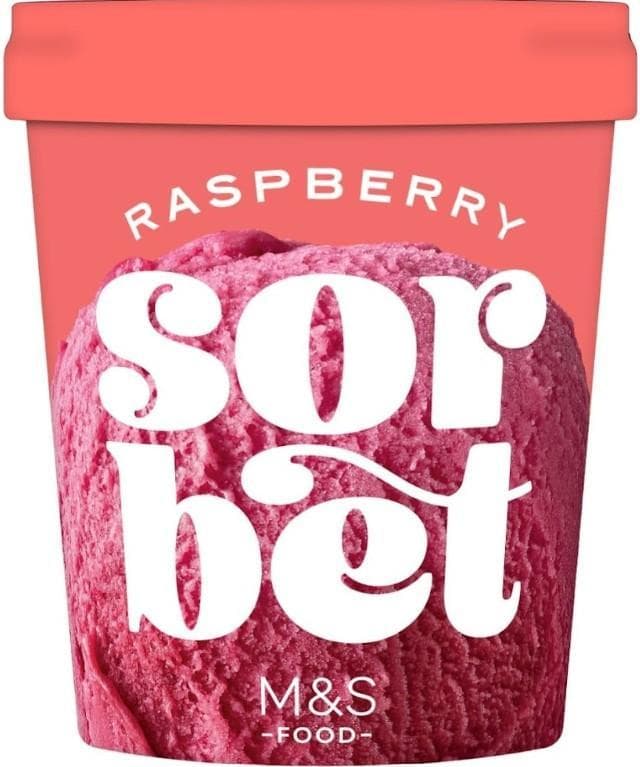 M&S Food RASPBERRY SORBET