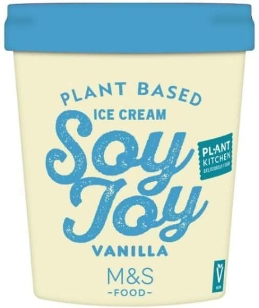 M&S food SOY JOY VANILLA TUB