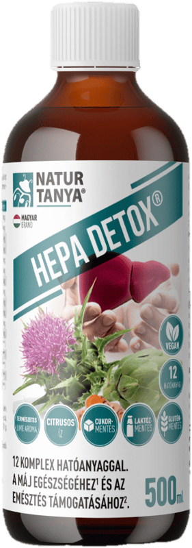Natur Tanya® Hepa Detox® máj és emésztés támogatása 12 összetevővel 500ml