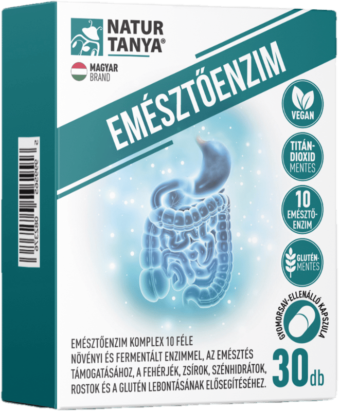 Natur Tanya® Emésztőenzim komplex 10 féle enzimmel 30 db