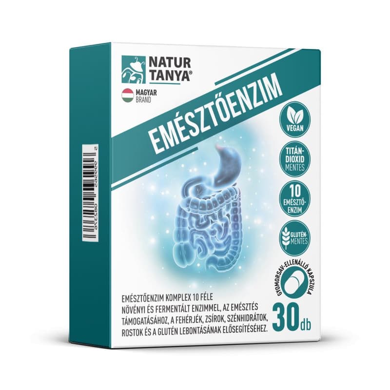 Natur Tanya® Emésztőenzim komplex 10 féle enzimmel 30 db