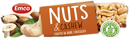 Nuts & Cashew coated in dark chocolate 35 g