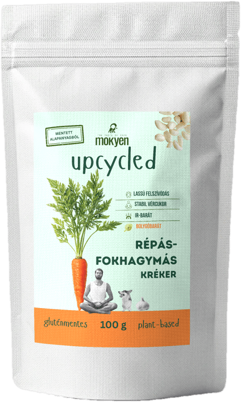 Mokeyen Upcycled Carrot and Garlic Crackers 100 g