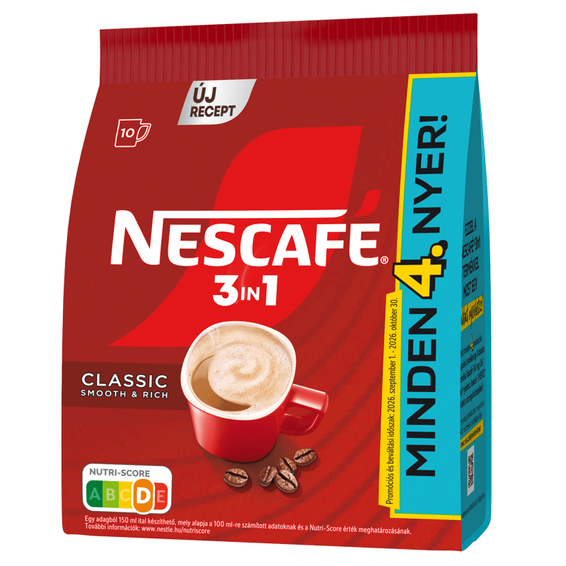 NESCAFÉ 3in1 Classic instant kávé (10 adag)