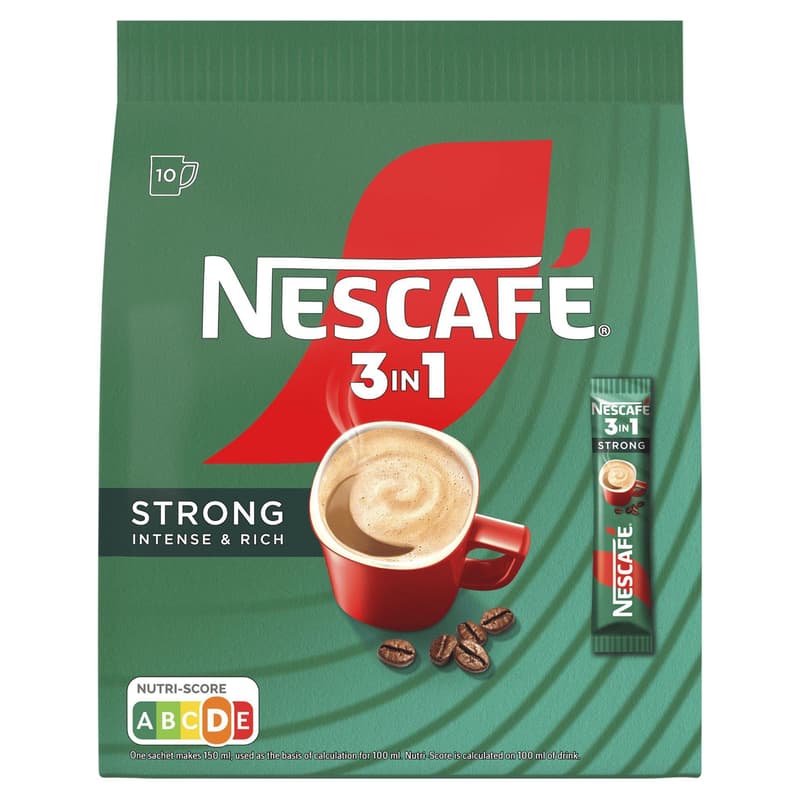 NESCAFÉ 3in1 Strong instant kávé (10 adag)