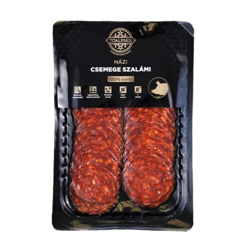 Tóalmási szeletelt csemege sertés házi szalámi (80g)