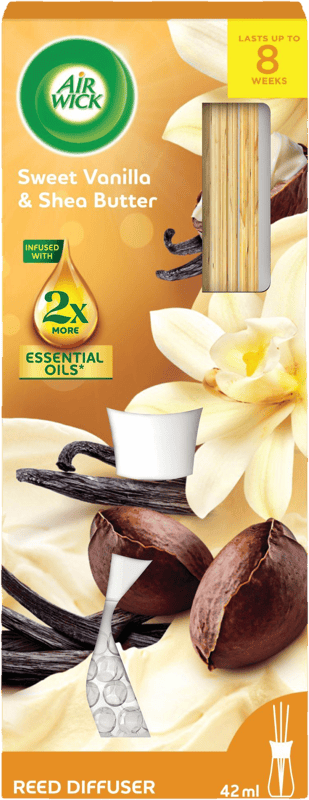 Air Wick Reed Diffuser, Sweet Vanilla & Shea Butter