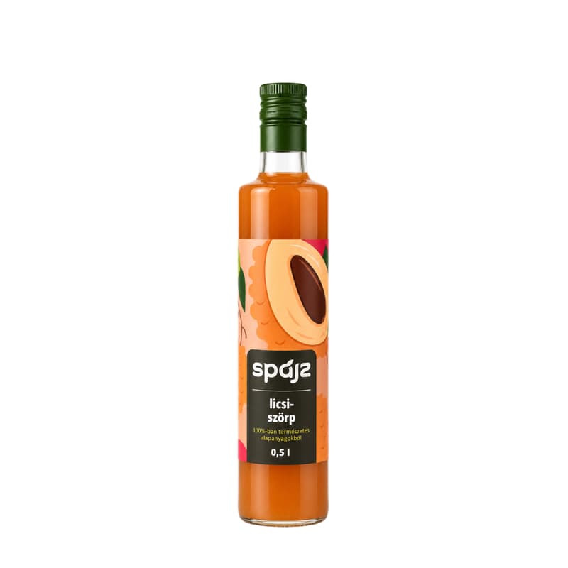 Spájz Lychee Syrup 0. 5 l (fruit content: 56%)