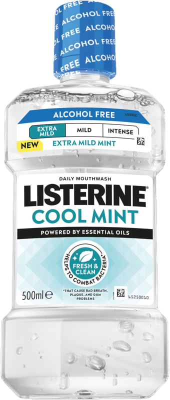 Listerine Cool Mint Extra Mild szájvíz (alkoholmentes)