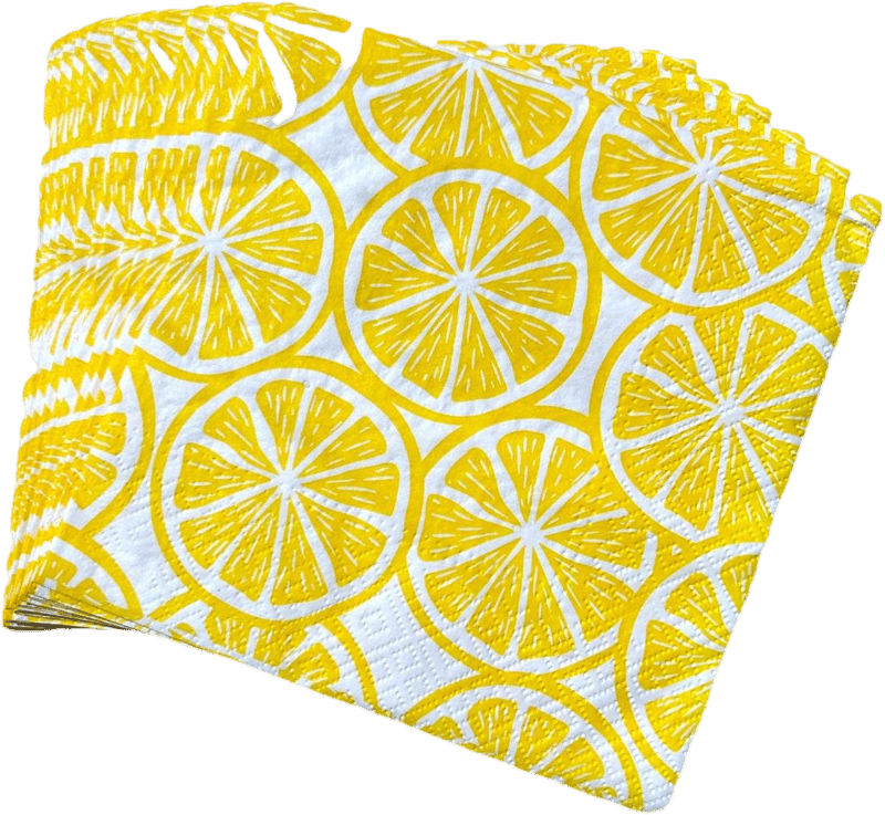 BUTLERS APRÉS lemon napkin
