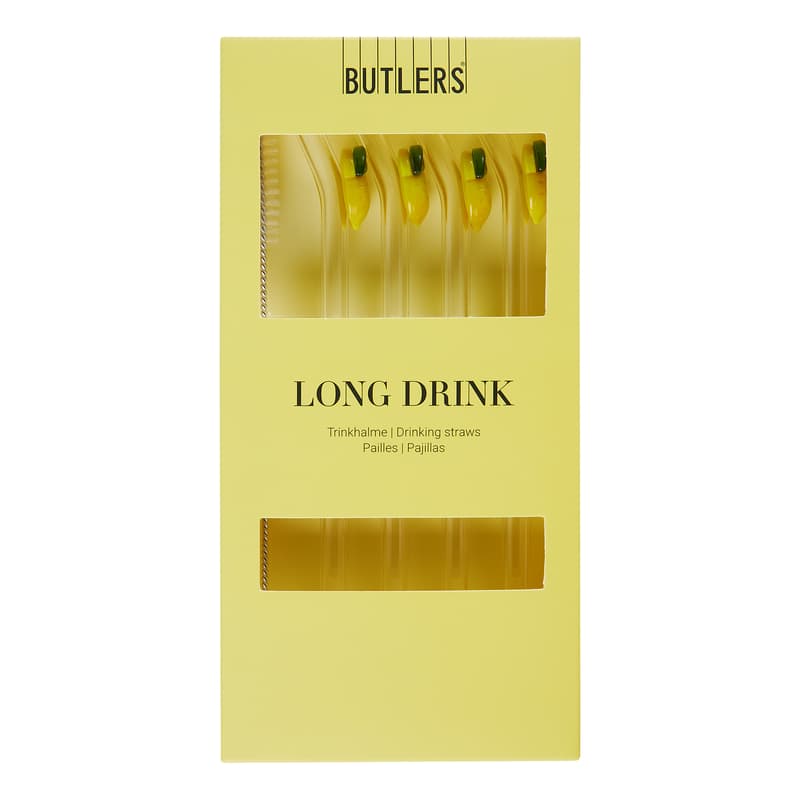 BUTLERS LONG DRINK üveg szívószál citrom