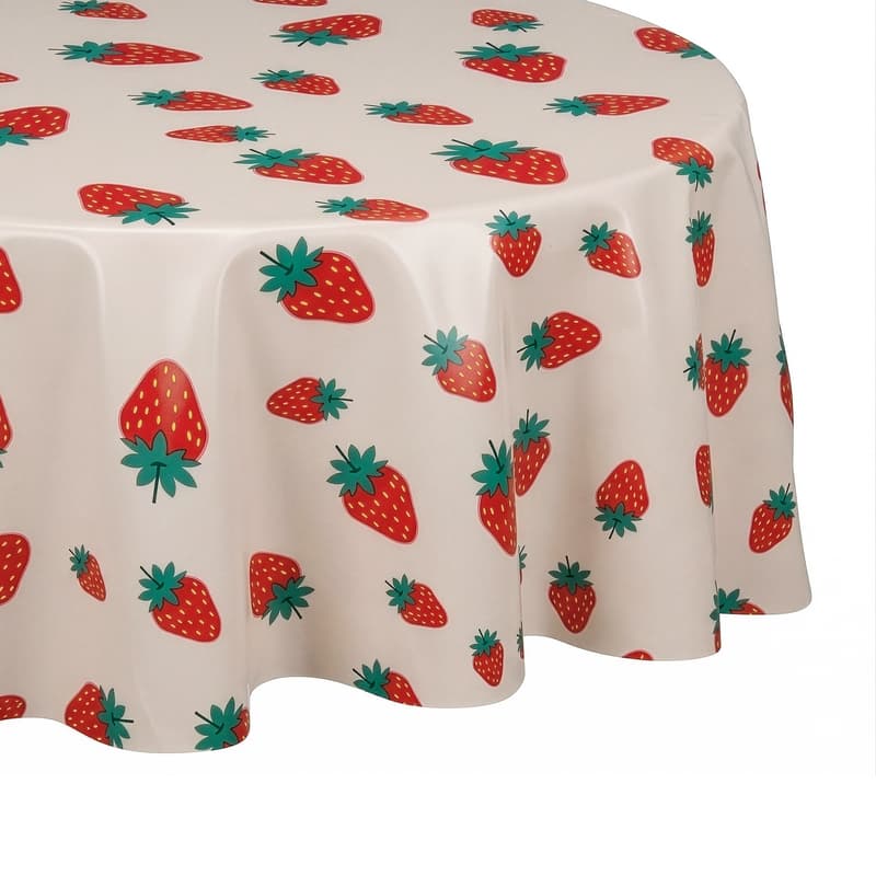 BUTLERS WATERPROOF lemosható terítő Ø 140cm eper