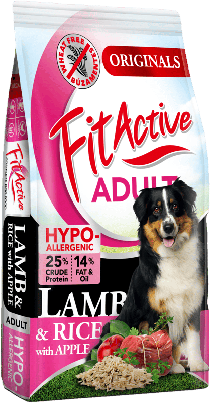 FitActive Originals búzamentes, hipoallergén eledel felnőtt kutyáknak bárány