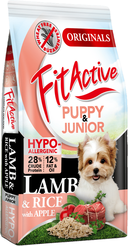 FitActive ORIGINALS Wheatfree 4kg Puppy&Junior Hypoallergenic LAMB