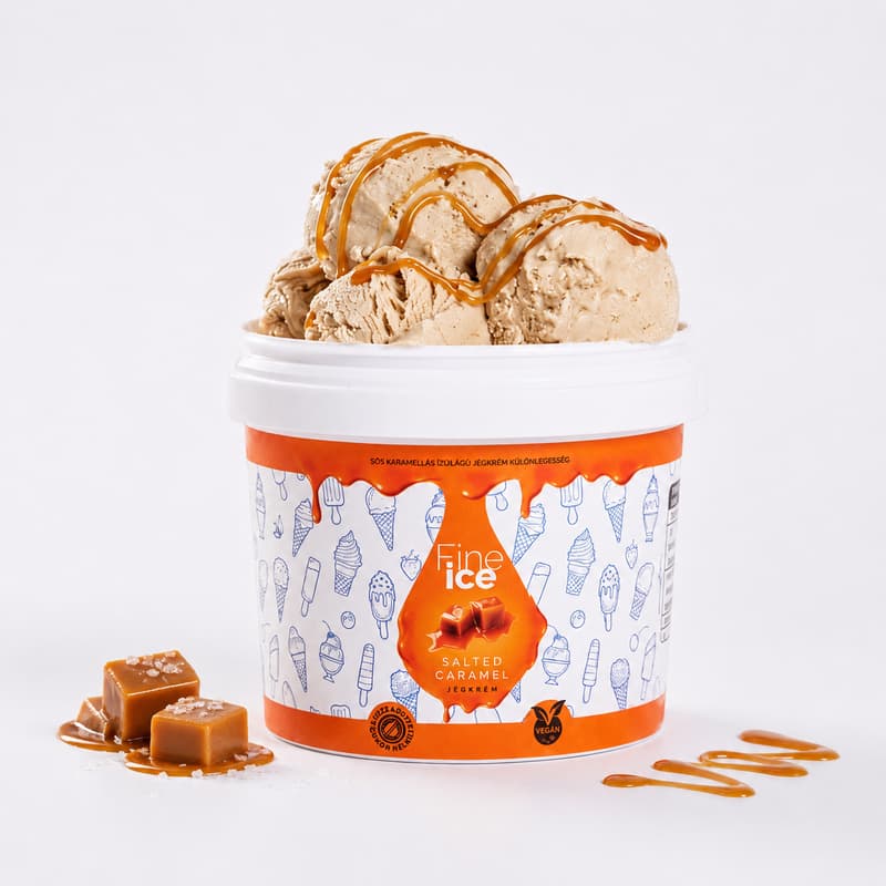 Fine Ice Sós Karamell Jégkrém vegán & Cukormentes