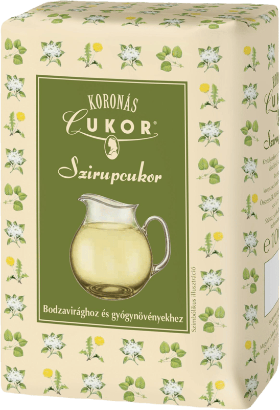 Koronás Cukor Szirupcukor Bodzavirághoz és gyógynövényekhez