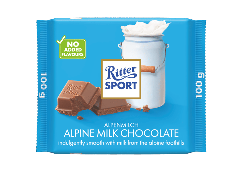 Ritter Sport Alpine Milk Chocolate 100g