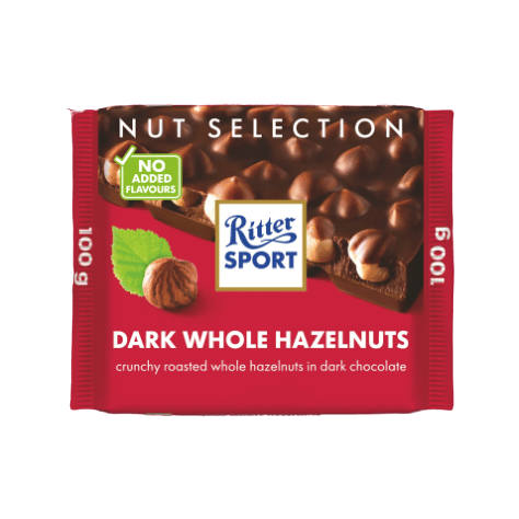 Ritter Sport Dark Whole Hazelnuts 100g
